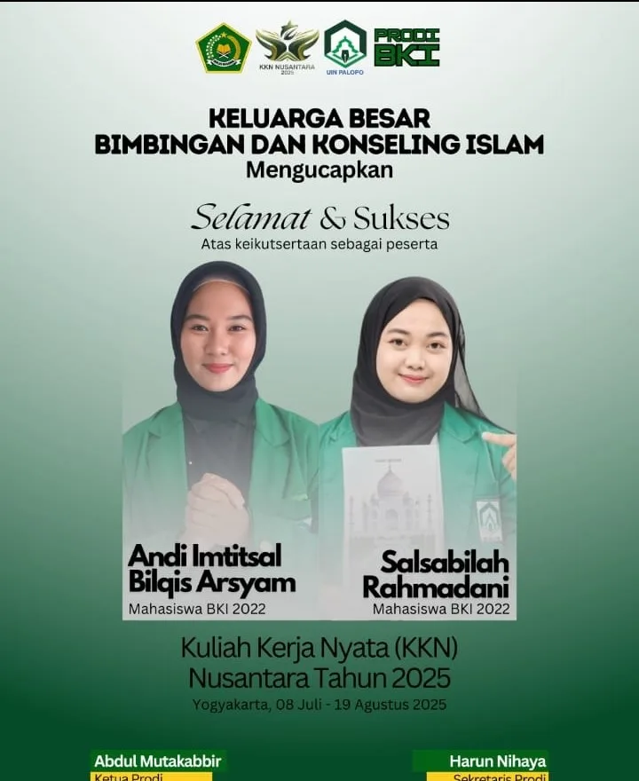 Mahasiswa BKI FUAD UIN Palopo Ikuti KKN Nusantara 2025 di Yogyakarta