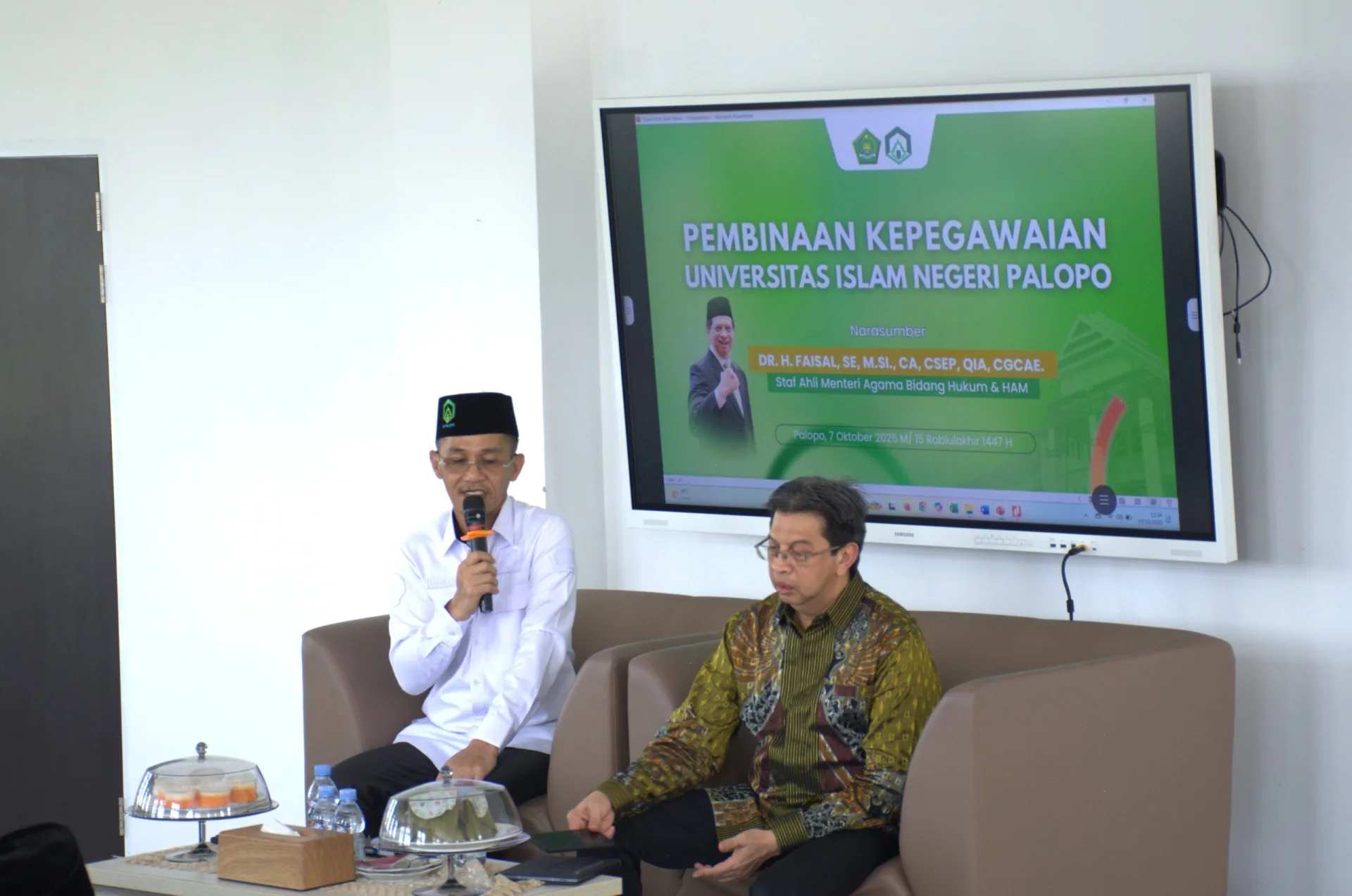 Perkuat Tata Kelola dan Manajemen Risiko, FUAD UIN Palopo Ikuti Pembinaan Kepegawaian Bersama Staf Ahli Menteri Agama RI