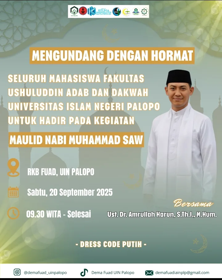 Lembaga Mahasiswa FUAD UIN Palopo Gelar Maulid Nabi Muhammad SAW dan Lomba Bunga Male